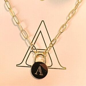Gold Initial Pendant Necklace